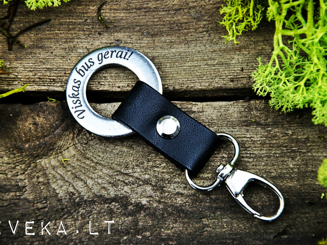 pakabukas su žiedu juodas